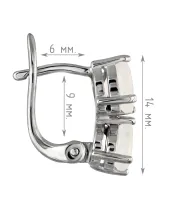 Женские Серьги_Серебро .925_ЛУННЫЙ КАМЕНЬ__4-Лазурит-Онлайн