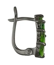 Женские Серьги_Серебро .925_ХРОМДИОПСИД__3-Лазурит-Онлайн