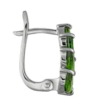 Женские Серьги_Серебро .925_ХРОМДИОПСИД__3-Лазурит-Онлайн