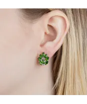 Женские Серьги_Серебро .925_ХРОМДИОПСИД__5-Лазурит-Онлайн