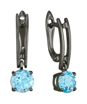 Женские Серьги_Серебро .925_ТОПАЗ__2-Лазурит-Онлайн