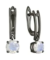 Женские Серьги_Серебро .925_ЛУННЫЙ КАМЕНЬ__2-Лазурит-Онлайн