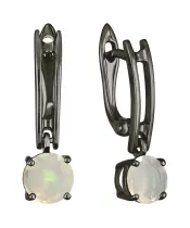 Женские Серьги_Серебро .925_ОПАЛ__2-Лазурит-Онлайн