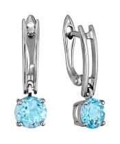 Женские Серьги_Серебро .925_ТОПАЗ__2-Лазурит-Онлайн