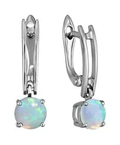 Женские Серьги_Серебро .925_ОПАЛ__2-Лазурит-Онлайн