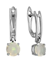 Женские Серьги_Серебро .925_ОПАЛ__2-Лазурит-Онлайн