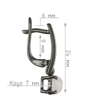 Женские Серьги_Серебро .925_ЛУННЫЙ КАМЕНЬ__4-Лазурит-Онлайн