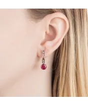 Женские Серьги_Серебро .925_РУБИН__5-Лазурит-Онлайн