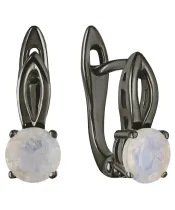 Женские Серьги_Серебро .925_ЛУННЫЙ КАМЕНЬ__2-Лазурит-Онлайн