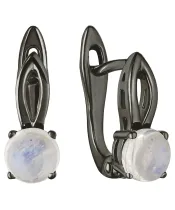 Женские Серьги_Серебро .925_ЛУННЫЙ КАМЕНЬ__2-Лазурит-Онлайн