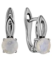 Женские Серьги_Серебро .925_ЛУННЫЙ КАМЕНЬ__2-Лазурит-Онлайн