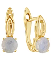 Женские Серьги_Серебро .925_ЛУННЫЙ КАМЕНЬ__2-Лазурит-Онлайн