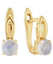 Женские Серьги_Серебро .925_ЛУННЫЙ КАМЕНЬ__2-Лазурит-Онлайн