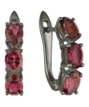 Женские Серьги_Серебро .925_ТУРМАЛИН__2-Лазурит-Онлайн