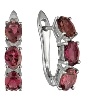 Женские Серьги_Серебро .925_ТУРМАЛИН__2-Лазурит-Онлайн