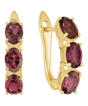 Женские Серьги_Серебро .925_ТУРМАЛИН__2-Лазурит-Онлайн