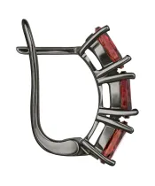 Женские Серьги_Серебро .925_ТУРМАЛИН__3-Лазурит-Онлайн