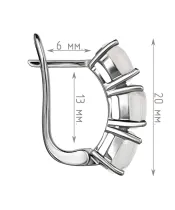 Женские Серьги_Серебро .925_ЛУННЫЙ КАМЕНЬ__4-Лазурит-Онлайн