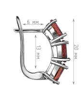 Женские Серьги_Серебро .925_ТУРМАЛИН__4-Лазурит-Онлайн