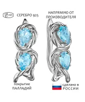 Женские Серьги_Серебро .925_ТОПАЗ__1-Лазурит-Онлайн