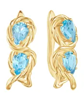 Женские Серьги_Серебро .925_ТОПАЗ__2-Лазурит-Онлайн