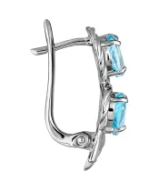 Женские Серьги_Серебро .925_ТОПАЗ__3-Лазурит-Онлайн