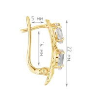 Женские Серьги_Серебро .925_ЛУННЫЙ КАМЕНЬ__4-Лазурит-Онлайн