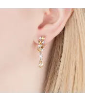 Женские Серьги_Серебро .925_ЦИТРИН_Нанокристалл_5-Лазурит-Онлайн