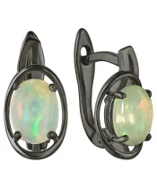 Женские Серьги_Серебро .925_ОПАЛ__2-Лазурит-Онлайн