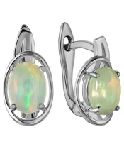 Женские Серьги_Серебро .925_ОПАЛ__2-Лазурит-Онлайн