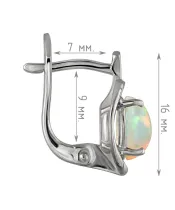 Женские Серьги_Серебро .925_ОПАЛ__4-Лазурит-Онлайн