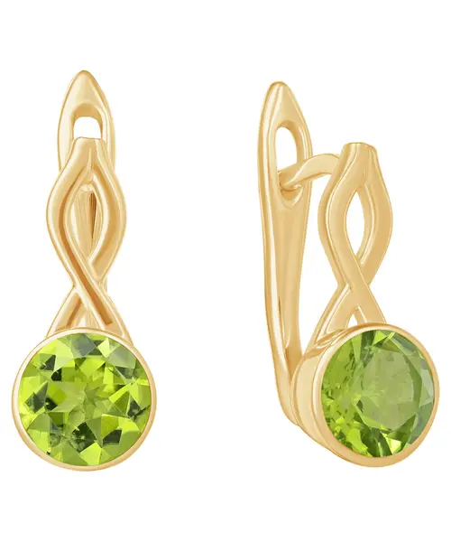 Женские Серьги_Серебро .925_ХРИЗОЛИТ__1-Лазурит-Онлайн