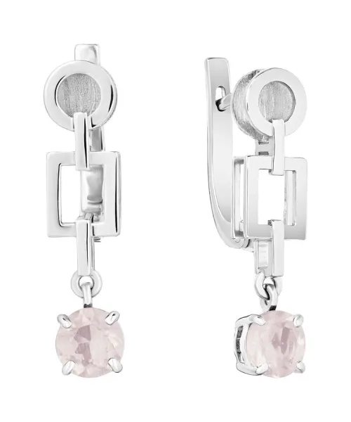 Женские Серьги_Серебро .925_КВАРЦ__1-Лазурит-Онлайн