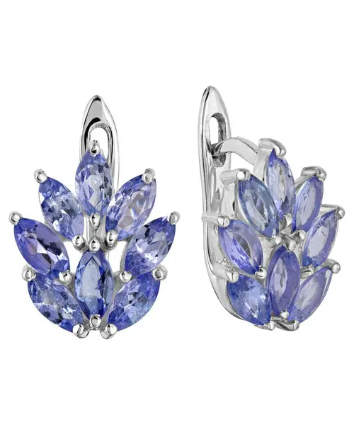 Женские Серьги_Серебро .925_ТАНЗАНИТ__1-Лазурит-Онлайн