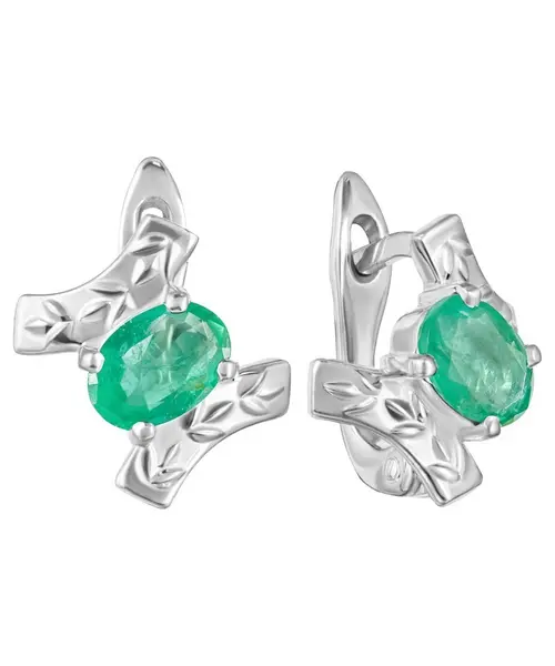 Женские Серьги_Серебро .925_ИЗУМРУД__1-Лазурит-Онлайн