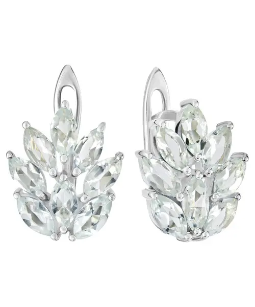 Женские Серьги_Серебро .925_АКВАМАРИН__1-Лазурит-Онлайн