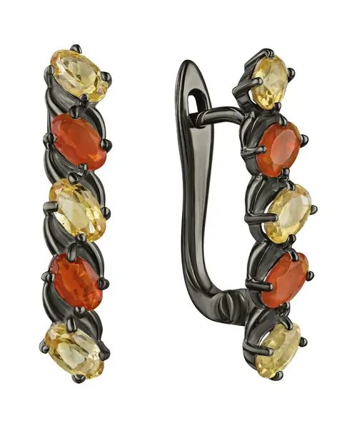 Женские Серьги_Серебро .925_ОПАЛ__1-Лазурит-Онлайн