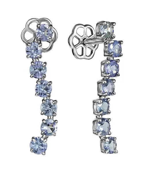 Женские Серьги_Серебро .925_ТАНЗАНИТ__1-Лазурит-Онлайн