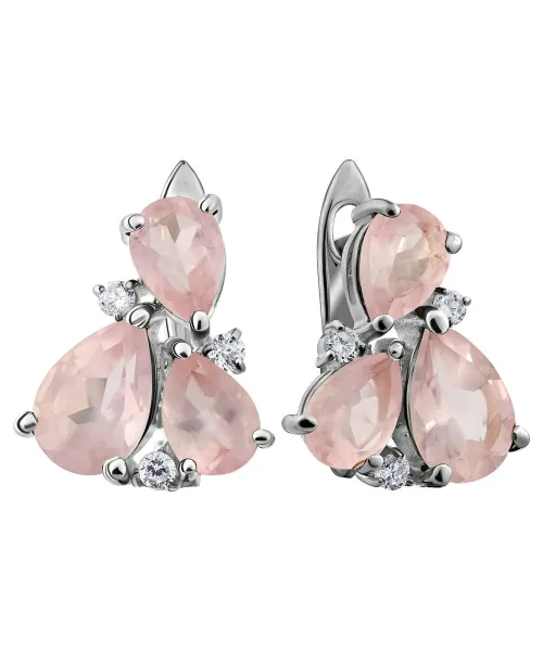 Женские Серьги_Серебро .925_КВАРЦ_Нанокристалл_1-Лазурит-Онлайн