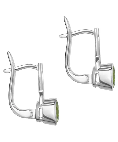 Женские Серьги_Серебро .925_ХРИЗОЛИТ__2-Лазурит-Онлайн