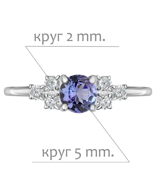 Женские Кольца_Серебро .925_ТУРМАЛИН_Нанокристалл_2-Лазурит-Онлайн