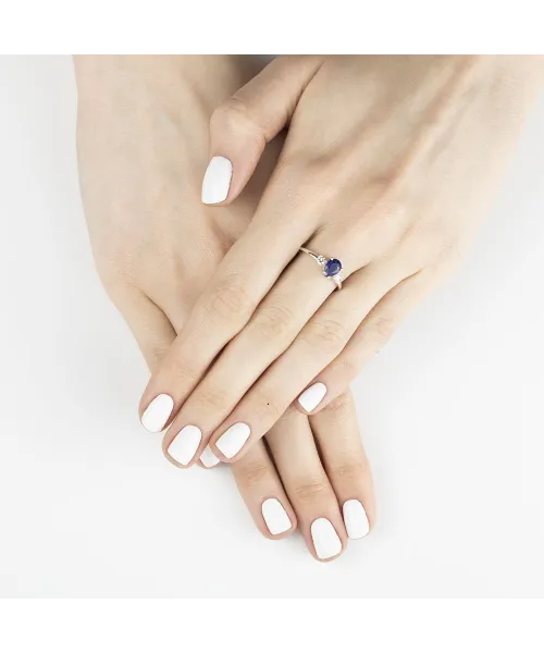 Женские Кольца_Серебро .925_САПФИР_Нанокристалл_7-Лазурит-Онлайн