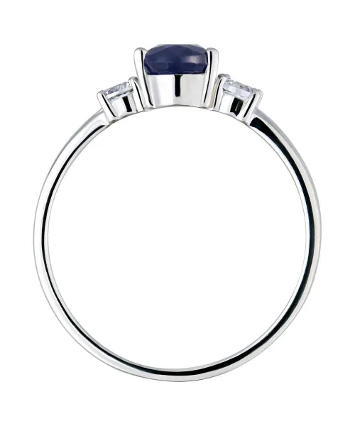 Женские Кольца_Серебро .925_САПФИР_Нанокристалл_4-Лазурит-Онлайн