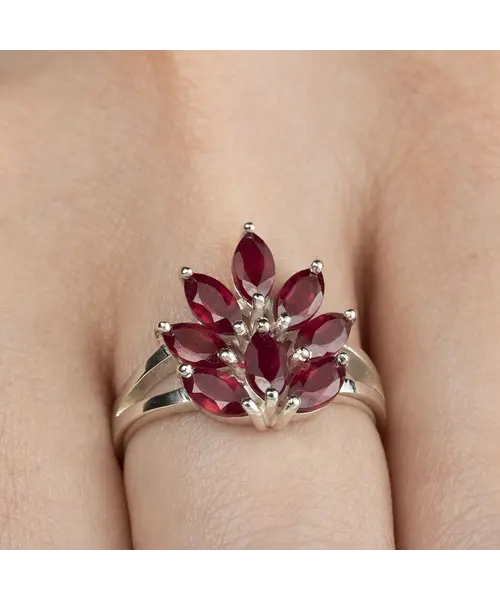 Женские Кольца_Серебро .925_РУБИН__6-Лазурит-Онлайн