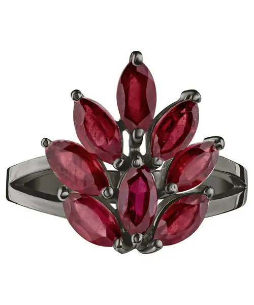 Женские Кольца_Серебро .925_РУБИН__3-Лазурит-Онлайн