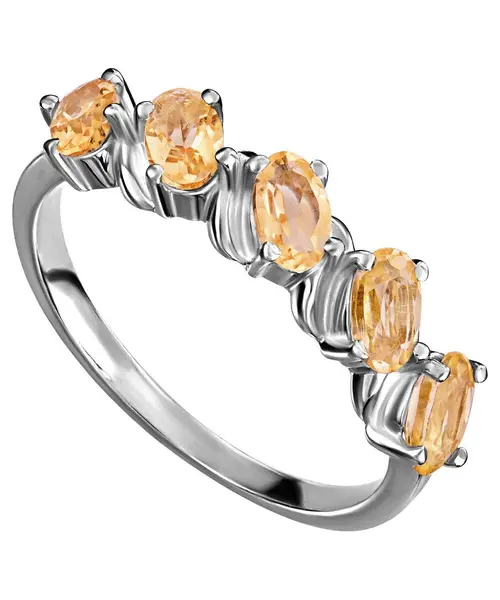 Женские Кольца_Серебро .925_ЦИТРИН__1-Лазурит-Онлайн