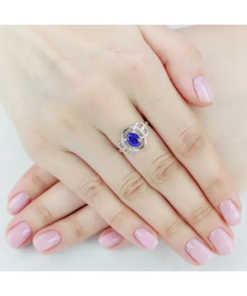 Женские Кольца_Серебро .925_САПФИР__5-Лазурит-Онлайн