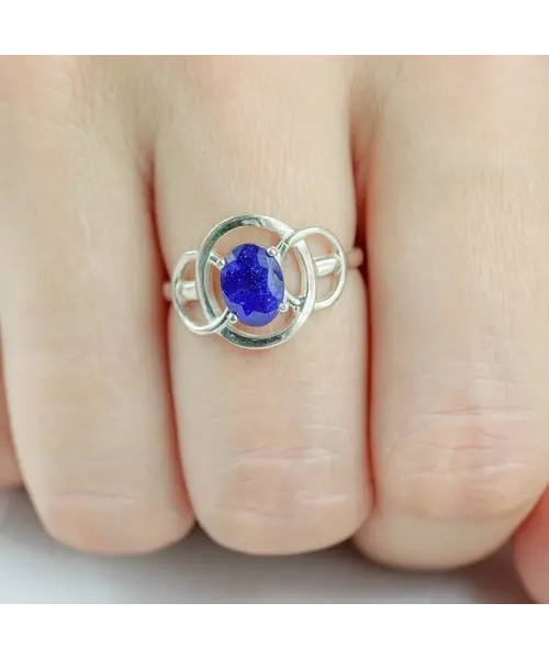 Женские Кольца_Серебро .925_САПФИР__6-Лазурит-Онлайн