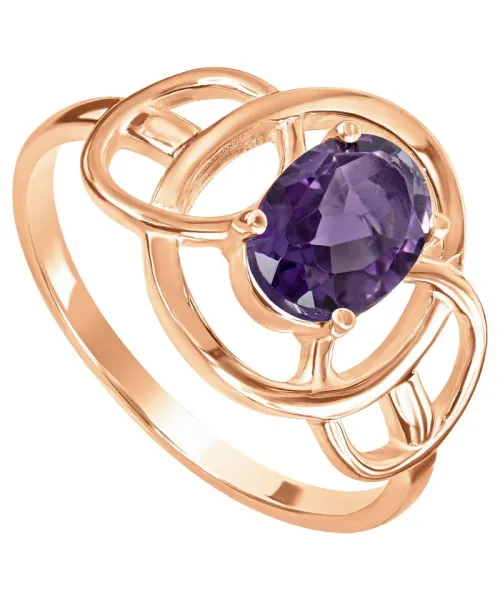 Женские Кольца_Серебро .925_АМЕТИСТ__1-Лазурит-Онлайн