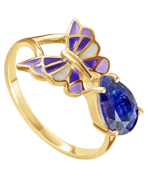 Женские Кольца_Серебро .925_САПФИР__1-Лазурит-Онлайн